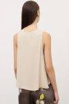 Top scollo a V in misto seta Ottod’Ame