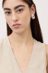Top scollo a V in misto seta Ottod’Ame