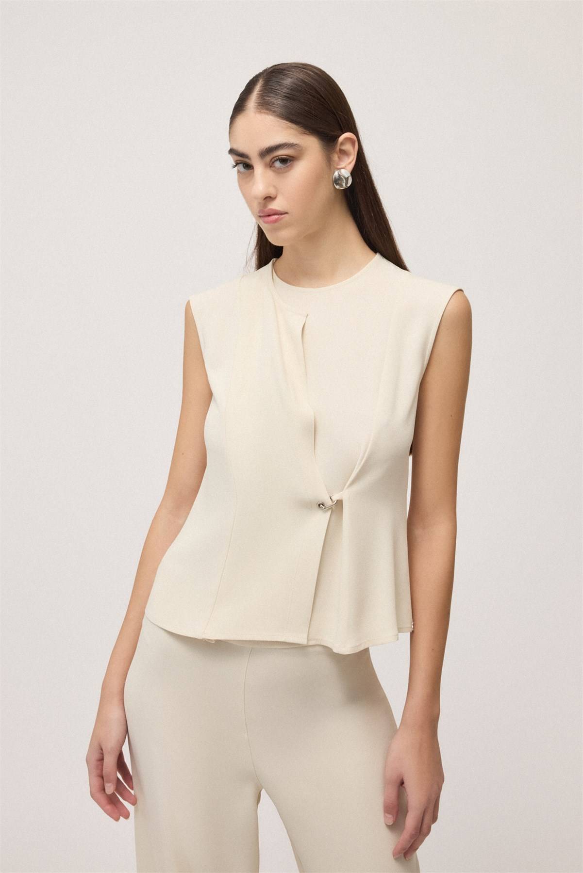 Top smanicato con anello Ottod’Ame 0 Top smanicato con anello Ottod'Ame 0