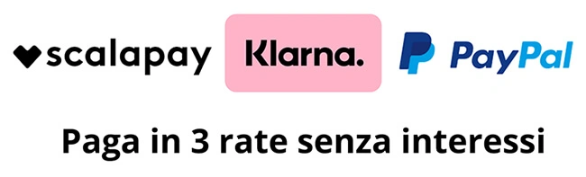 paga un po alla volta Scalapay Klarna PayPal paga un po alla volta Scalapay Klarna PayPal