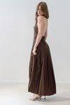 Abito halter con gonna a pieghe Milva (1)