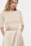Abito midi con maniche e bordo in pizzo Imperial 3