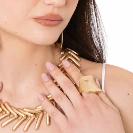 Anello elastico con fronte quadrato Mya Accessories 0