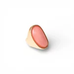 Anello elastico in metallo antichizzato con pietra Mya Accessories 0