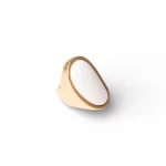 Anello elastico in metallo antichizzato con pietra Mya Accessories 0