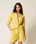Bermuda in misto lino con lurex Twinset Actitude 0