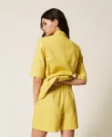Bermuda in misto lino con lurex Twinset Actitude 0