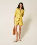 Bermuda in misto lino con lurex Twinset Actitude 0