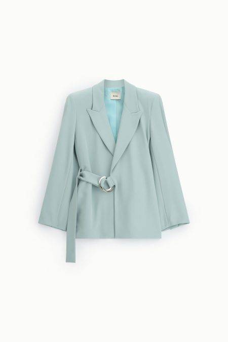 Blazer con cintura ad anello e revers classici Dixie