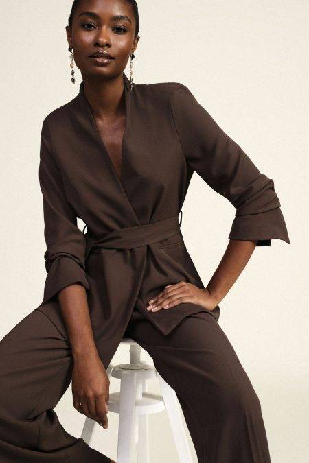 Blazer con cintura removibile e tasche laterali Dixie