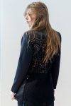 Blazer lungo con pizzo macramé Jijil (2)