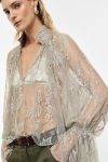 Blusa ampia in pizzo floreale Imperial