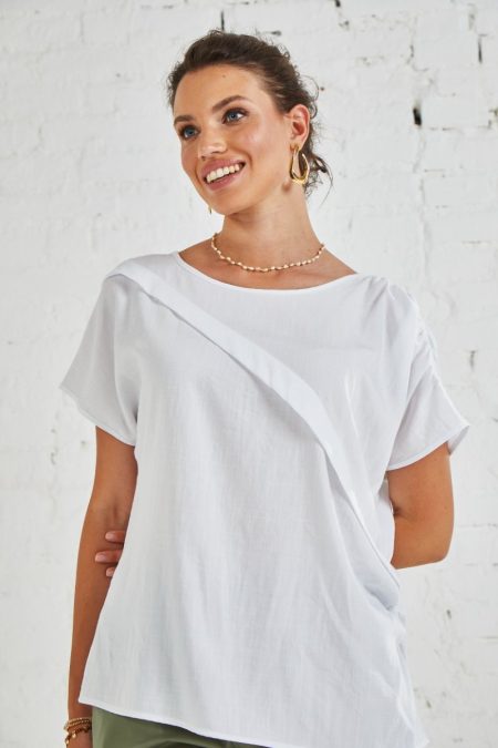 Blusa con drappeggio GiglioRosso 2