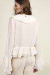 Blusa con volant e maniche ampie Dixie