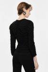 Blusa effetto drappeggiato maniche lunghe Imperial 1