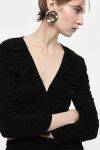 Blusa effetto drappeggiato maniche lunghe Imperial 1