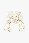Blusa in viscosa incrociata davanti Dixie