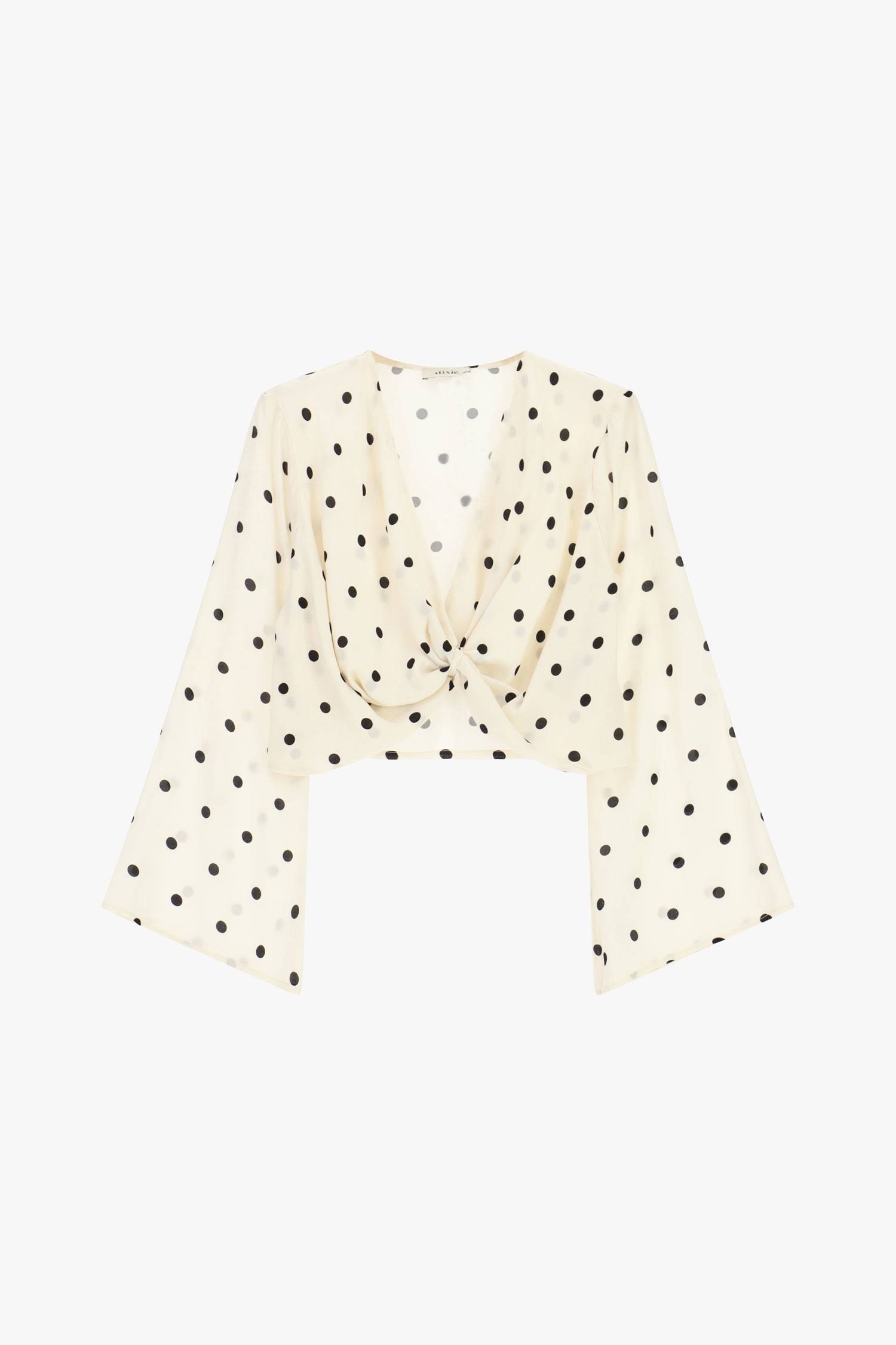 Blusa in viscosa incrociata davanti Dixie Blusa in viscosa incrociata davanti Dixie