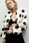 Bomber oversize stampa pois Imperial