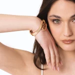 Bracciale a manetta rigido in metallo lucido Mya Accessories 0