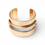 Bracciale rigido in metallo lucido forato Mya Accessories