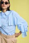 Camicia a righe con rouches Please