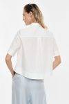 Camicia cropped con cravatta decorativa Imperial