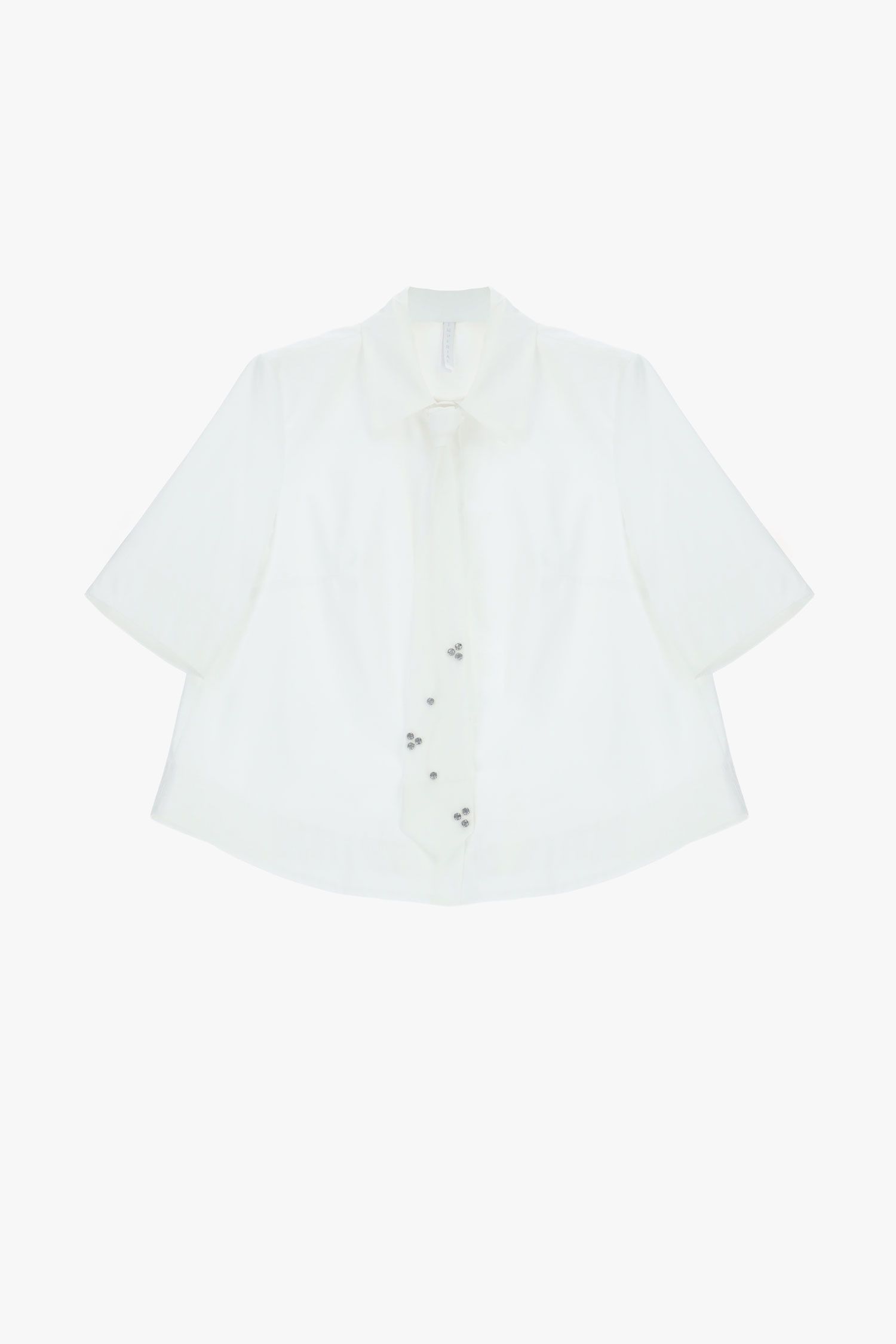 Camicia cropped con cravatta decorativa Imperial 2 Camicia cropped con cravatta decorativa Imperial 2