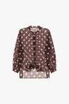 Camicia pois manica lunga con nodo Dixie