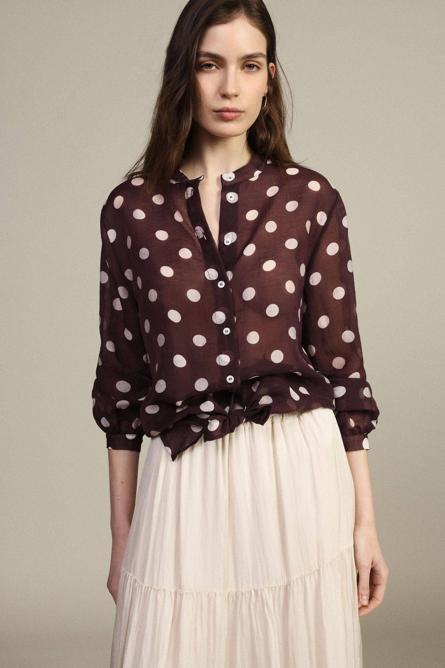 Camicia pois manica lunga con nodo Dixie Camicia pois manica lunga con nodo Dixie