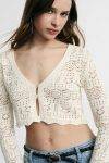 Cardigan traforato corto Please