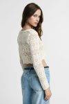 Cardigan traforato corto Please