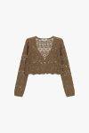 Cardigan traforato corto Please