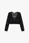 Cardigan traforato corto Please