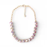 Collana girocollo a catena con pietre in vetro Mya Accessories