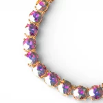 Collana girocollo a catena con pietre in vetro Mya Accessories