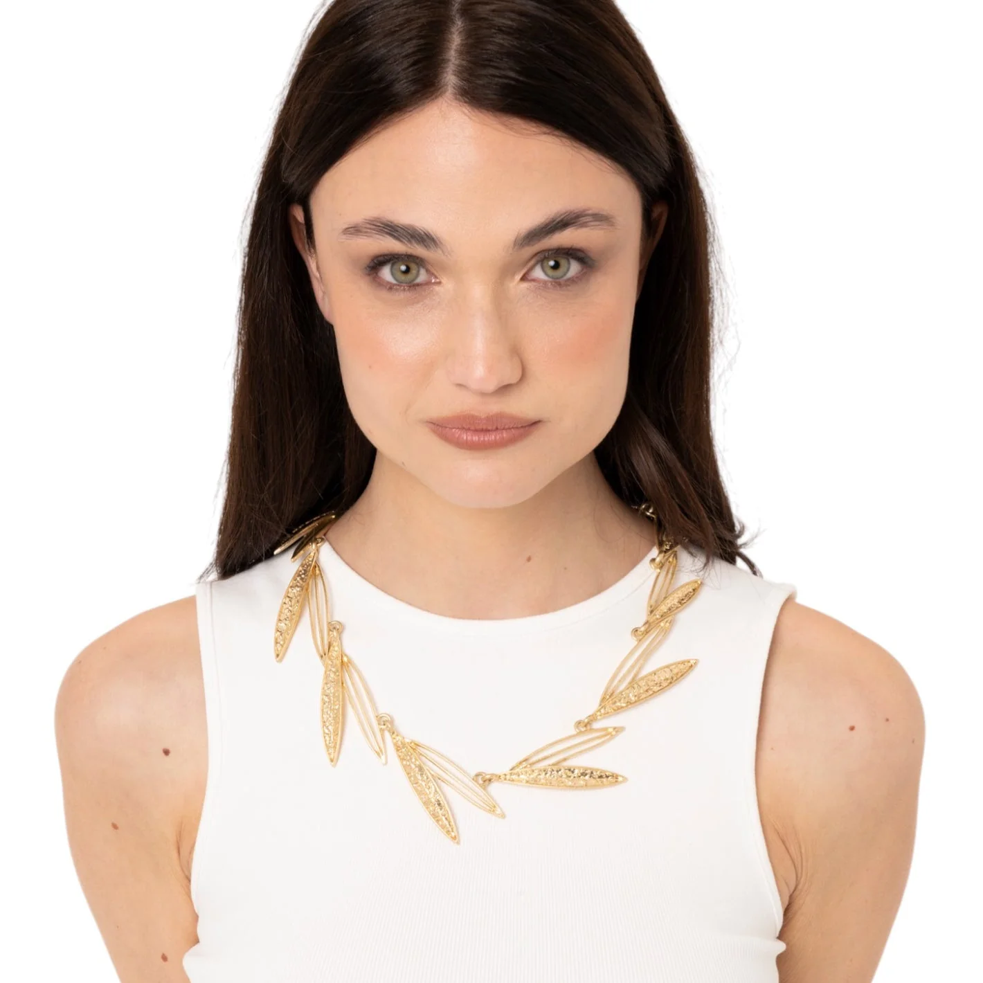 Collana girocollo con design a foglie Mya Accessories Collana girocollo con design a foglie Mya Accessories