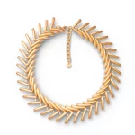 Collana girocollo con design a foglie stilizzate Mya Accessories