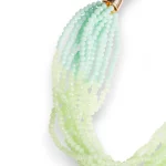 Collana girocollo con multi filo di pietre in vetro Mya Accessories