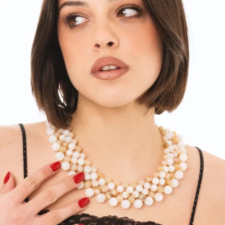 Collana girocollo con sfere in acrilico Mya Accessories