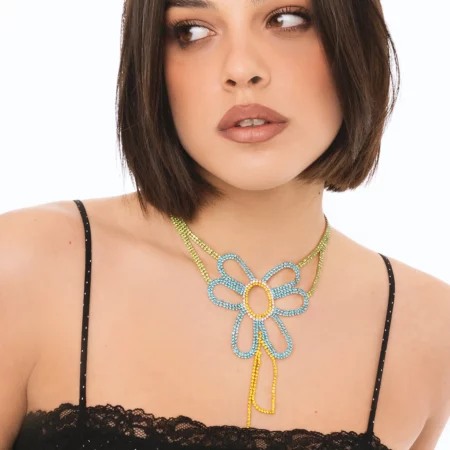 Collana girocollo in filo di strass Mya Accessories