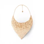 Collana girocollo statement a maglia dorata Mya Accessories