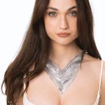 Collana girocollo statement a maglia dorata Mya Accessories