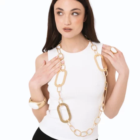 Collana lunga a catena in metallo antichizzato Mya Accessories
