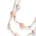 Collana lunga a due linee in catena con sfere Mya Accessories 6