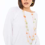 Collana lunga a due linee in catena con sfere Mya Accessories 6