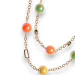 Collana lunga a due linee in catena con sfere Mya Accessories 6