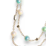 Collana lunga a due linee in catena con sfere Mya Accessories 6