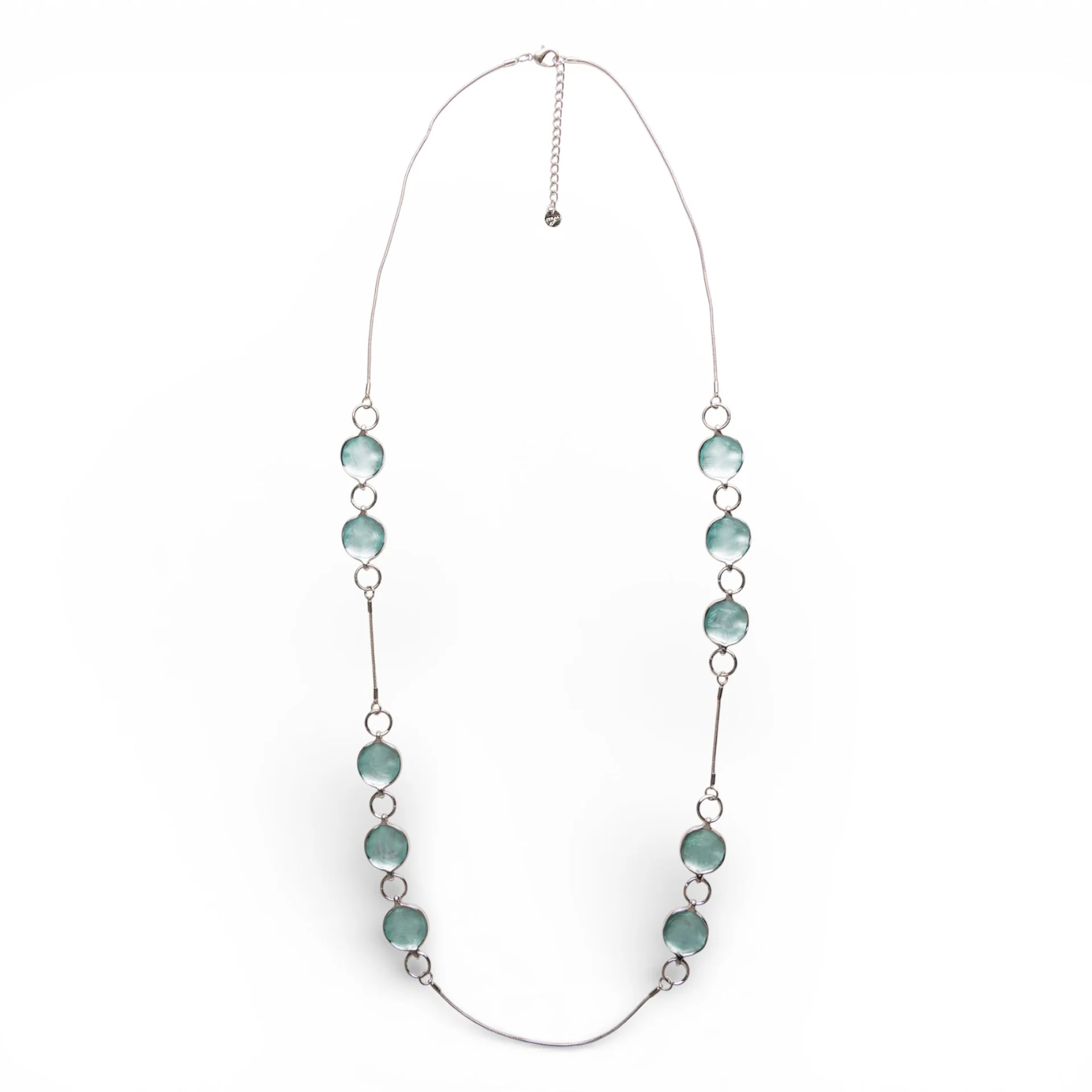 Collana lunga a filo con design circolare smaltato Mya Accessories Collana lunga a filo con design circolare smaltato Mya Accessories