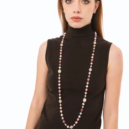 Collana lunga con pietre dure Mya Accessories